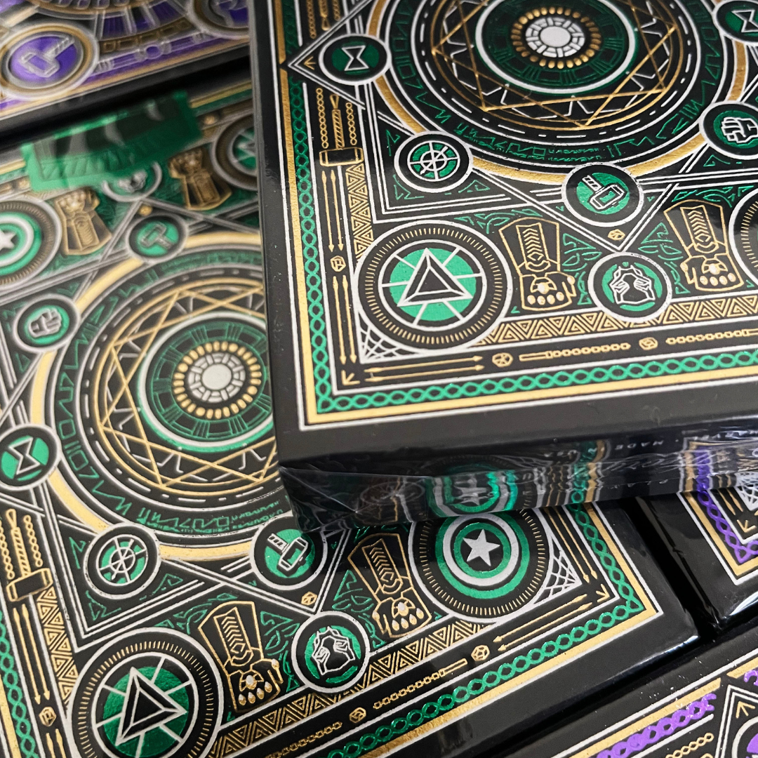 Avengers Playing Cards Green Edition