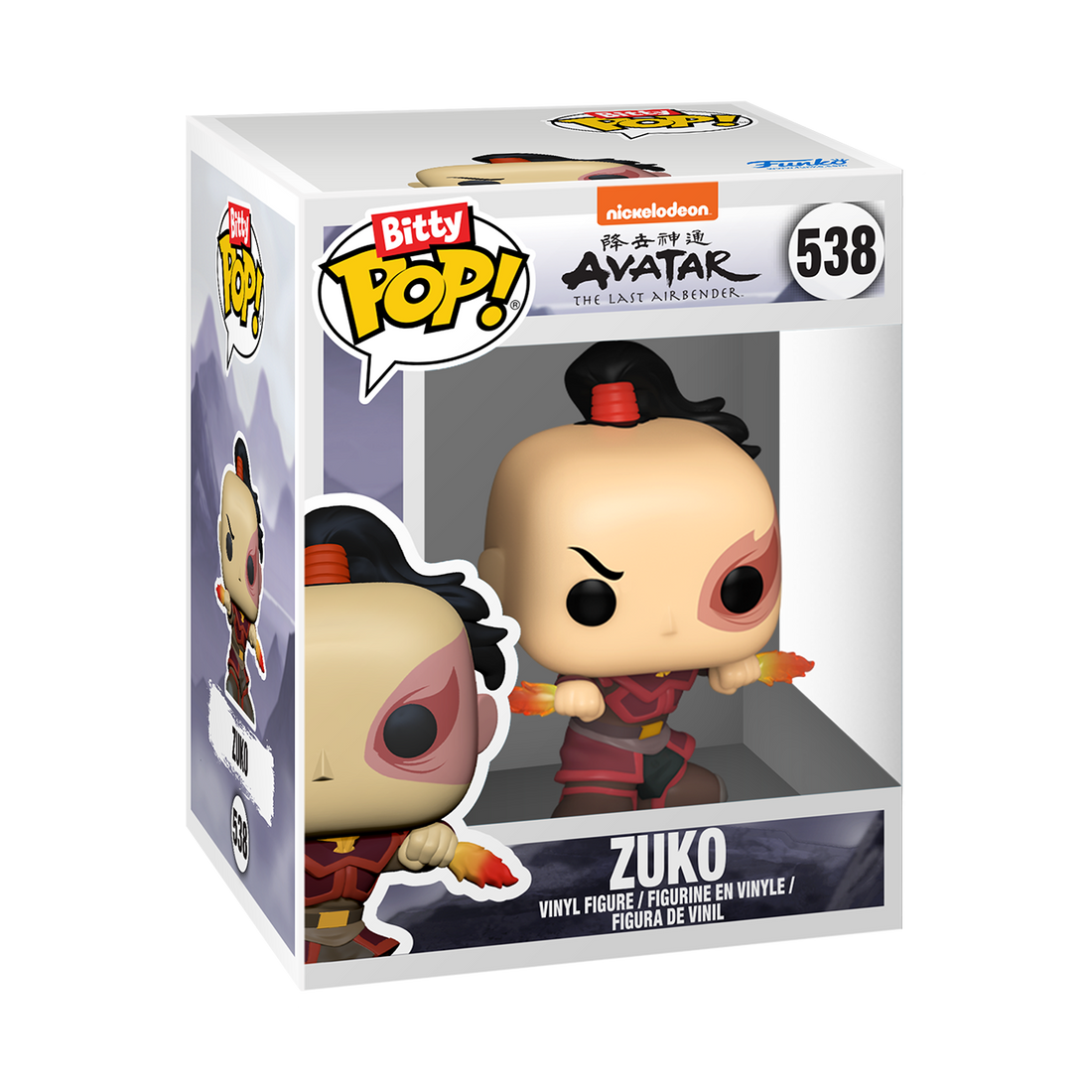Funko Pop! vinyl figure packaging of Zuko from Avatar: The Last Airbender