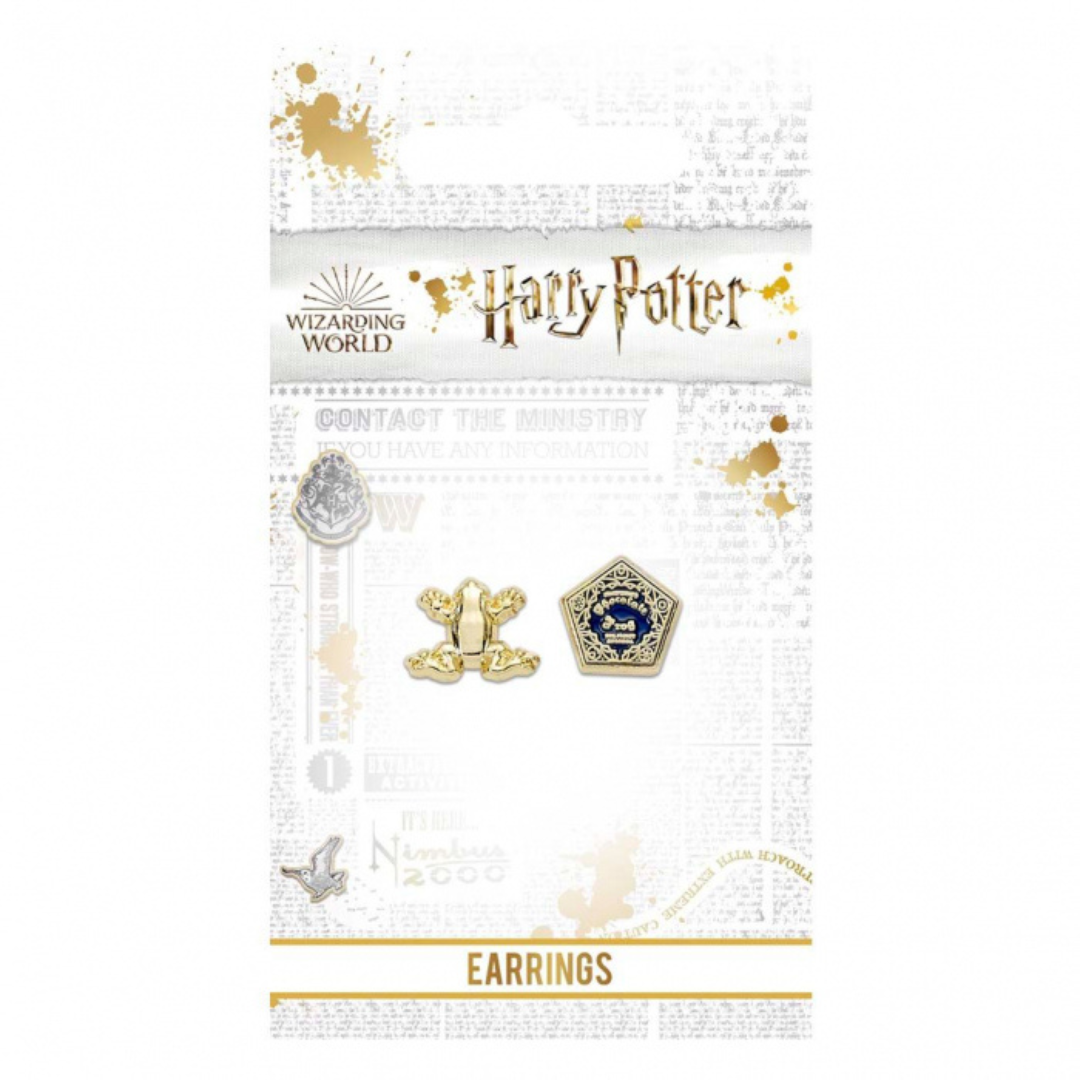 Harry Potter™ Chocolate Frog Gold Plated Stud Earrings