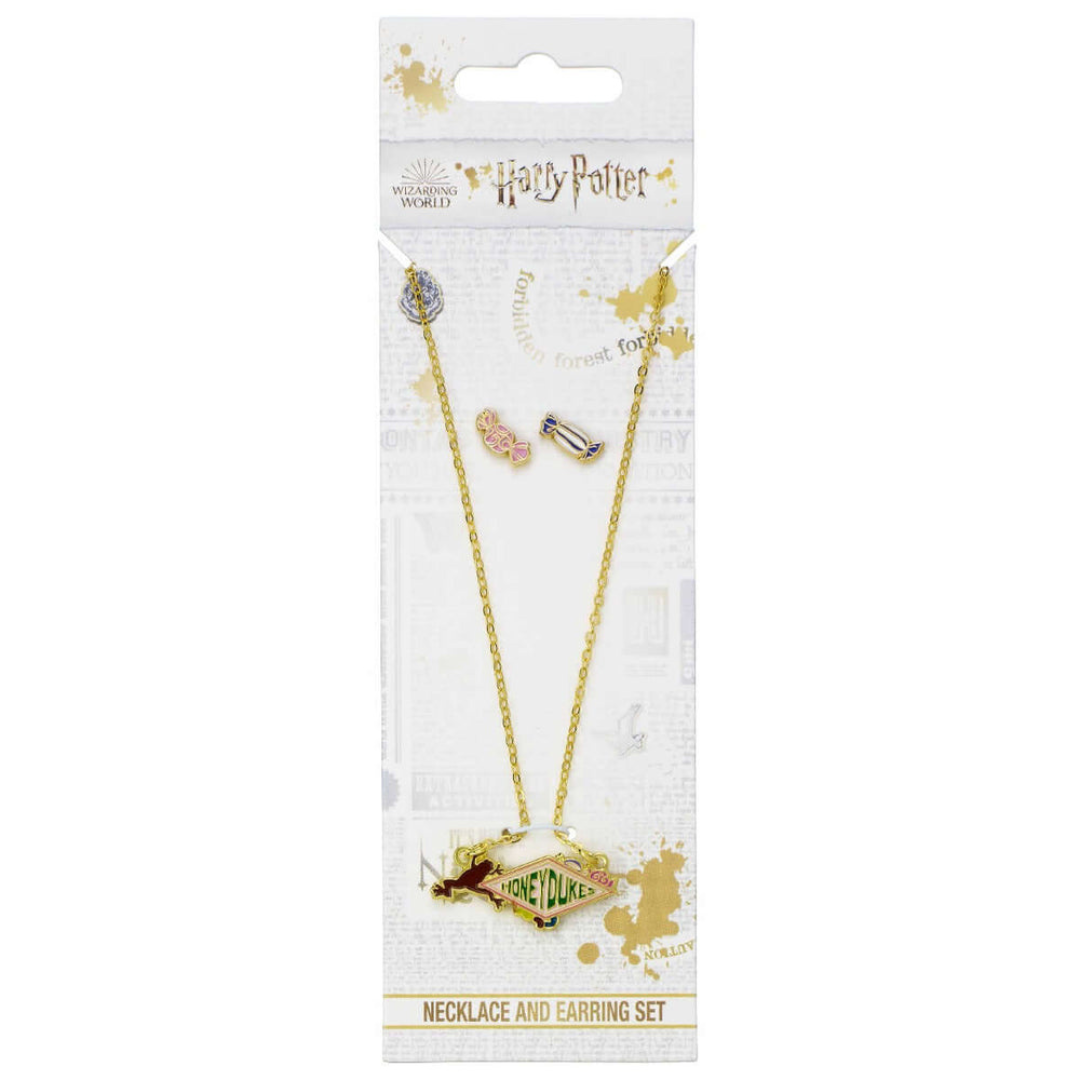 Harry Potter™ Honeydukes Logo Necklace and Earring Set