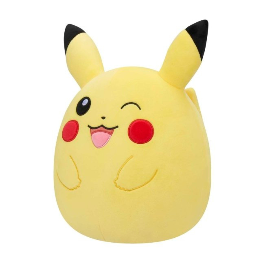 Winking Pikachu Squishmallows Plush 25cm