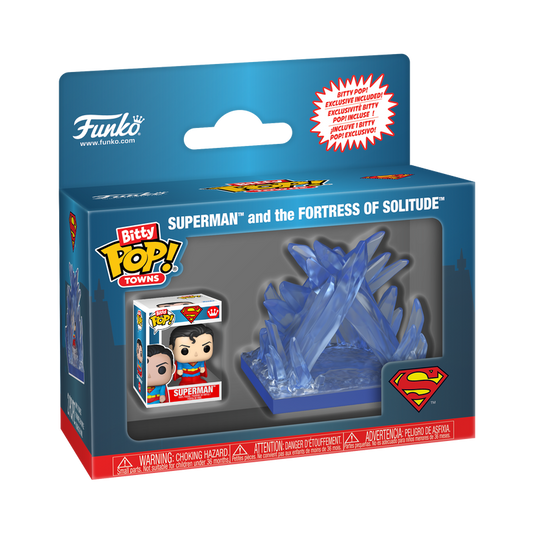 Bitty Pop! Towns Superman and the Fortress of Solitude