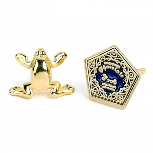 Harry Potter™ Chocolate Frog Gold Plated Stud Earrings