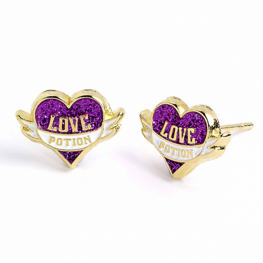 Harry Potter™ Gold plated Love Potion Stud Earrings