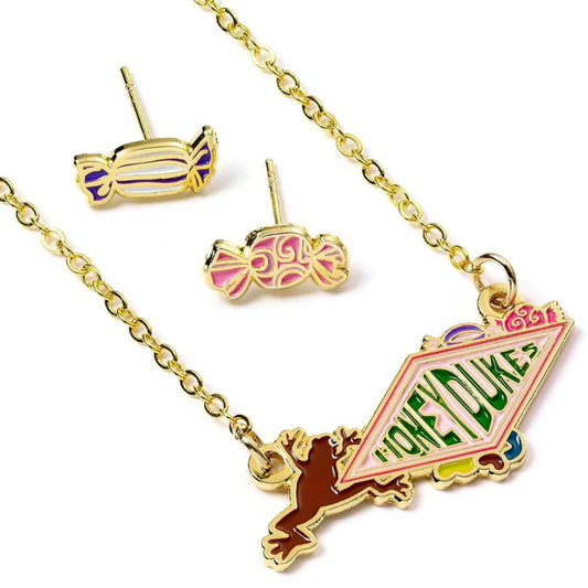 Harry Potter™ Honeydukes Logo Necklace and Earring Set