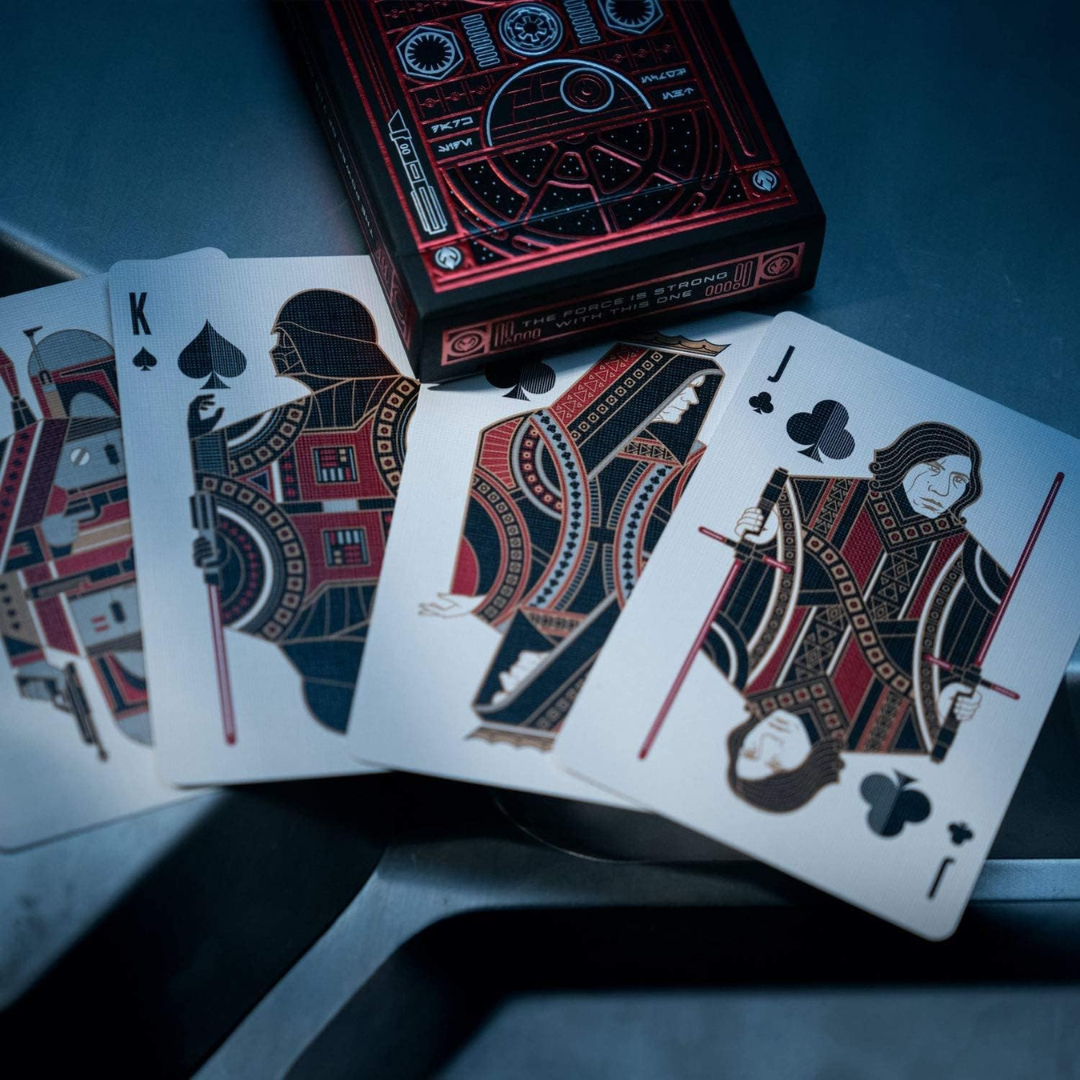 Star Wars Playing Cards Red Dark Side Edition